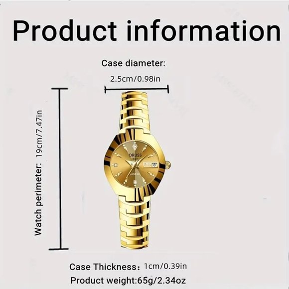 Luxury Rhinestone Quartz Watch Ladies Rome Fashion Analog Calendar Wristwatch - Picture 4 of 8